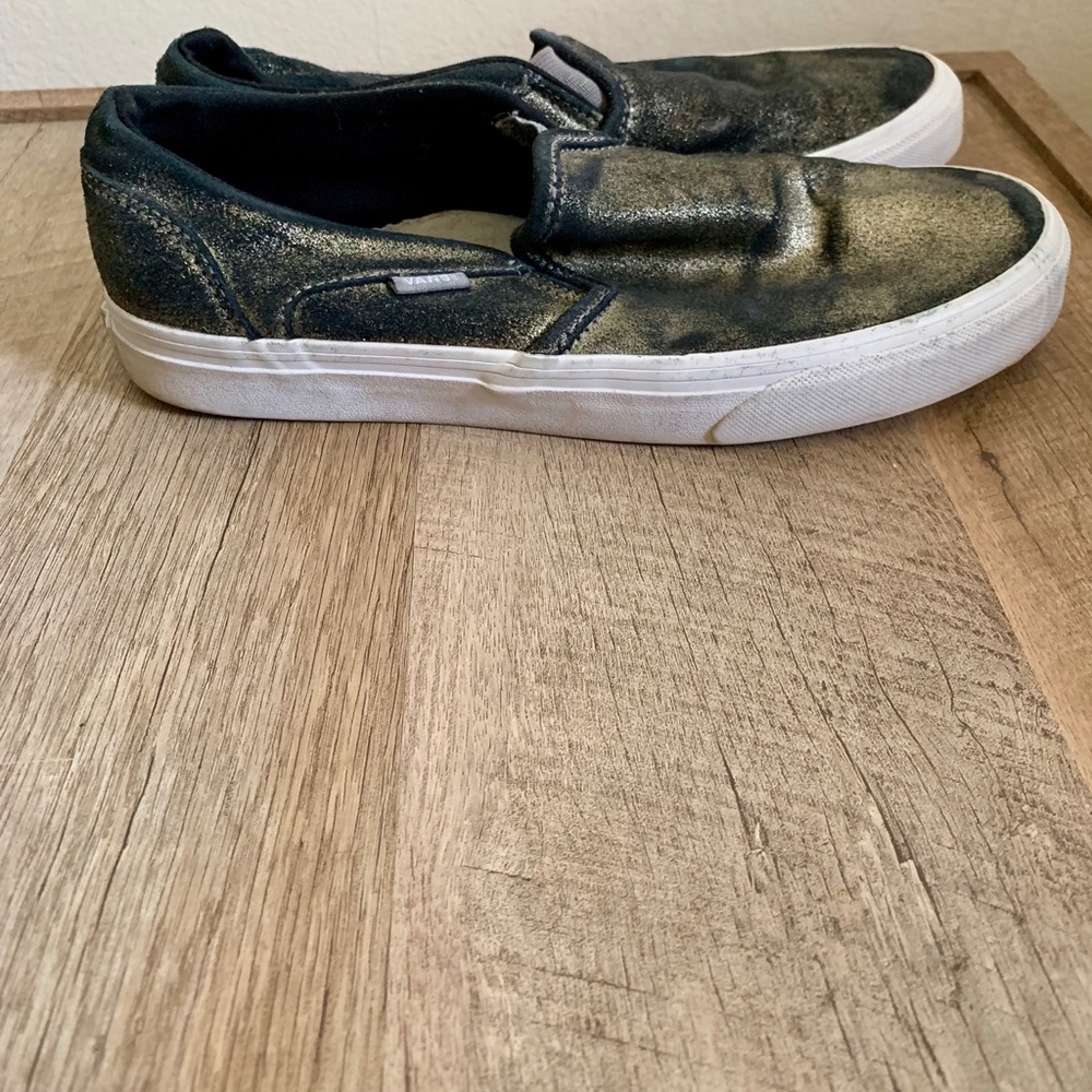 Black and Gold Vans